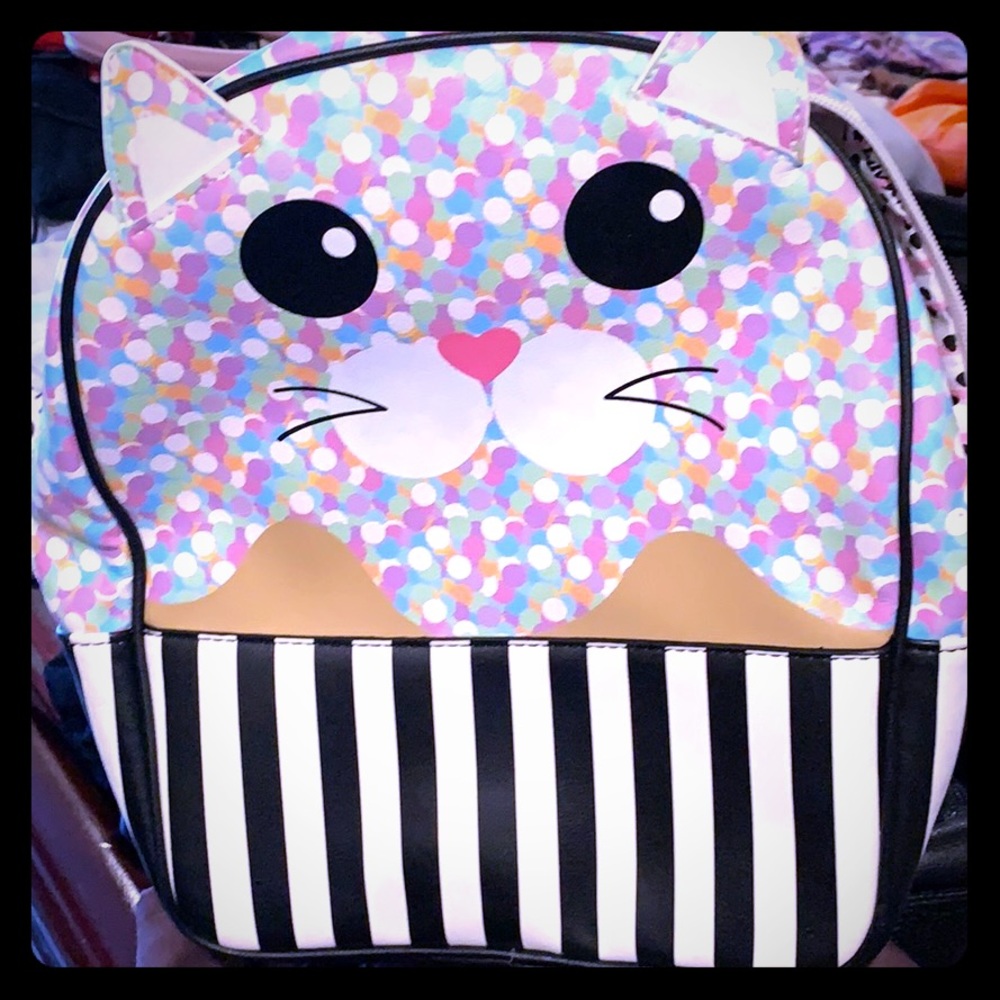 Betsey Johnson Cat Backpack